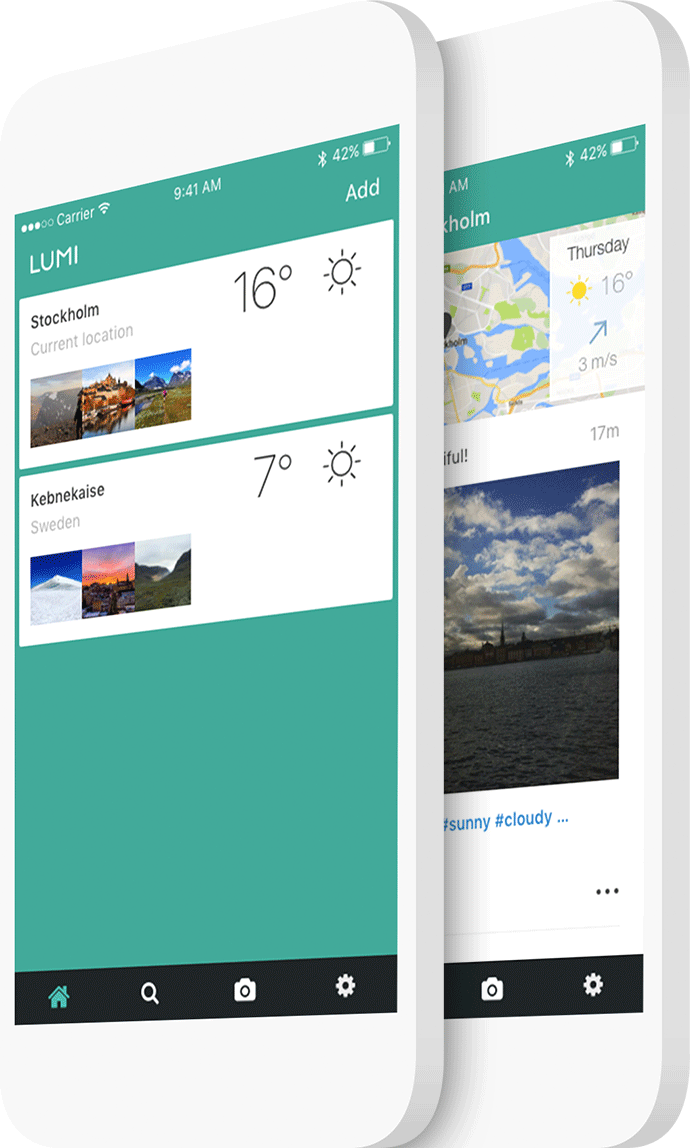 Lumi Weather early app version